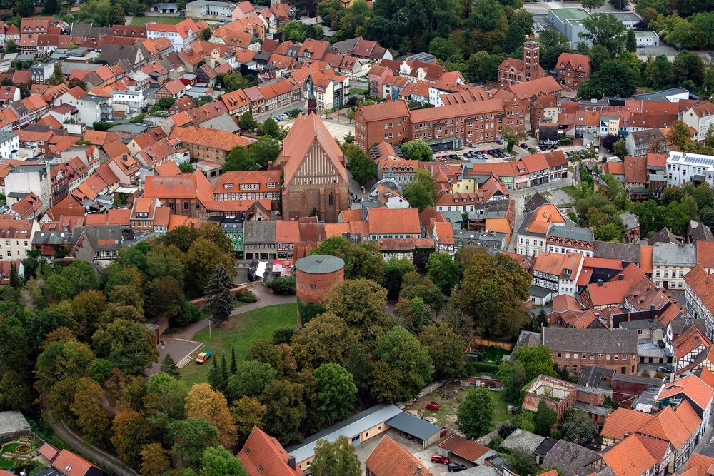 Panoramablick auf die Altstadt von Salzwedel