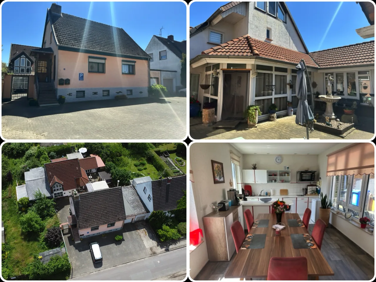 Drohnenvideo: Einfamilienhaus mit Vollkeller, Sauna, Wintergarten und Ferien- oder Gästehaus in Salzwedel (verkauft)